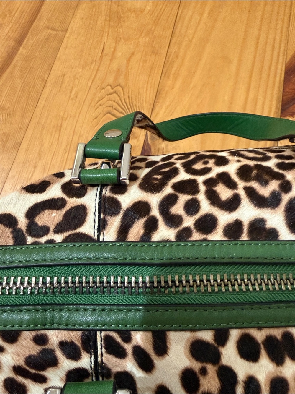 Juicy Couture Leopard Green Leather Y2K bag - Picture 8 of 8